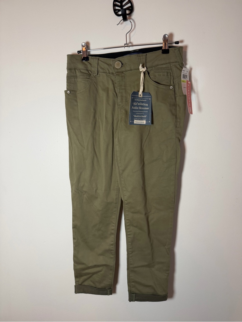 Democracy Olive Ankle-Length Slim Jeans